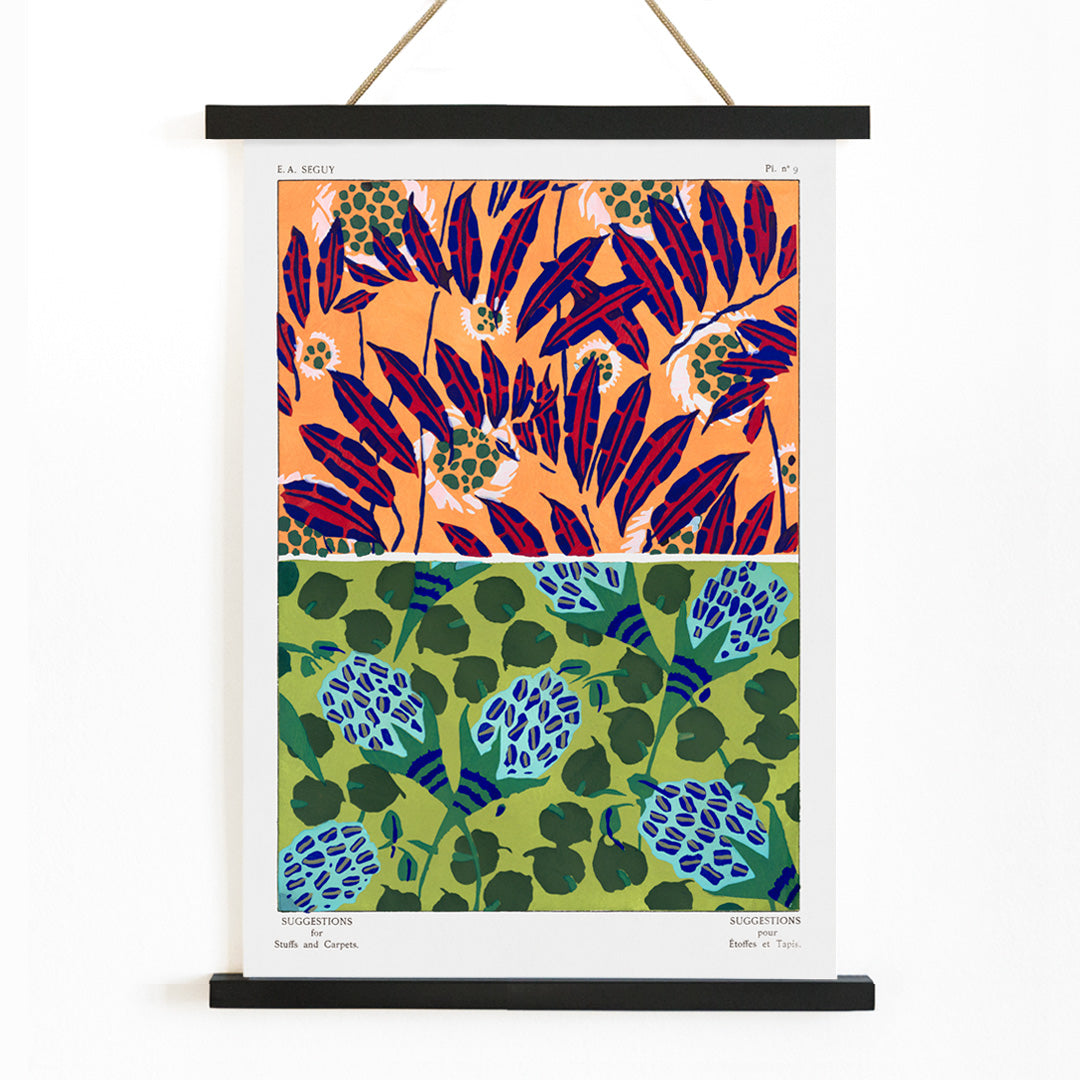 , with wooden magnetic frame on white background