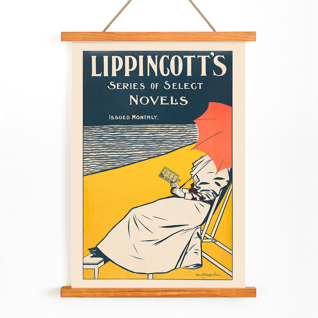 , with wooden magnetic frame on white background