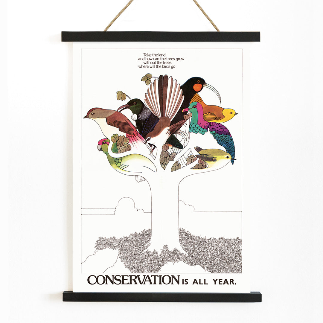 , with wooden magnetic frame on white background