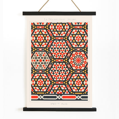 , with wooden magnetic frame on white background