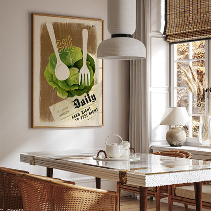 , framed and displayed in home decor