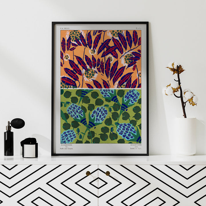, framed and displayed in home decor