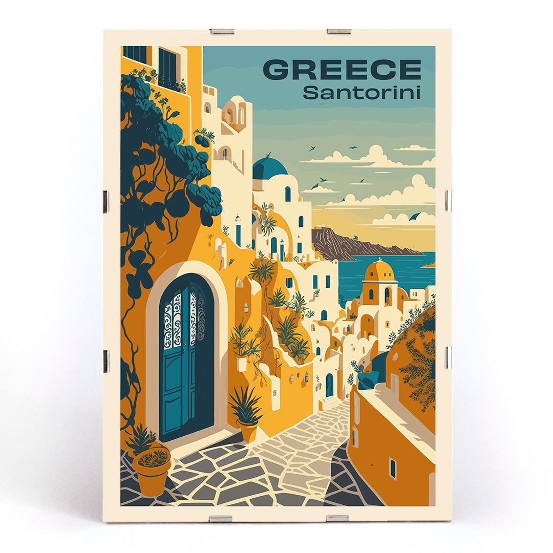 , framed and displayed in modern living room decor