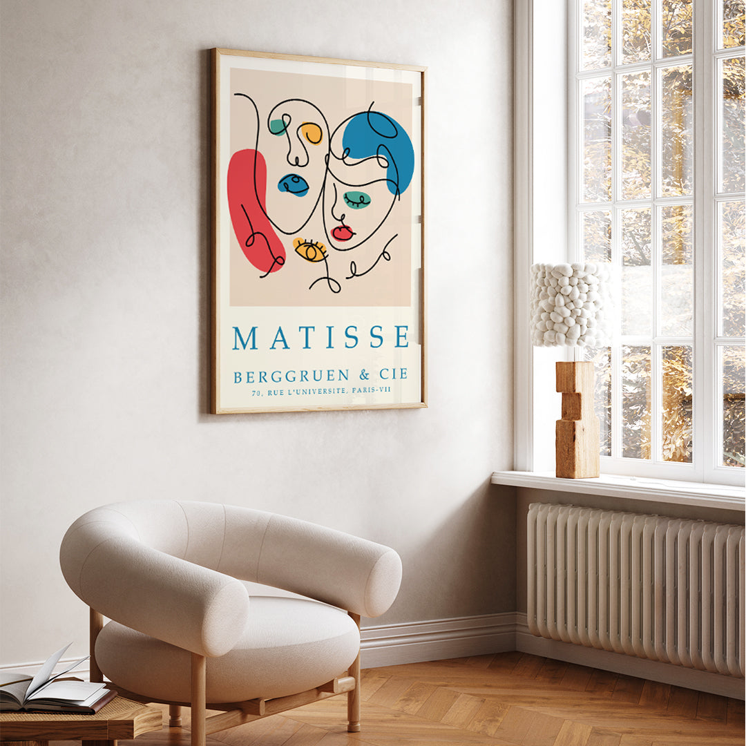 , framed and displayed in home decor