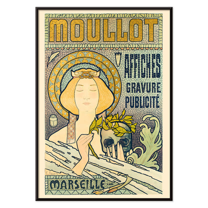 , with black aluminium frame on white background