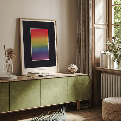 , framed and displayed in home decor