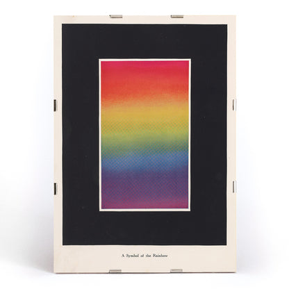 , framed and displayed in modern living room decor