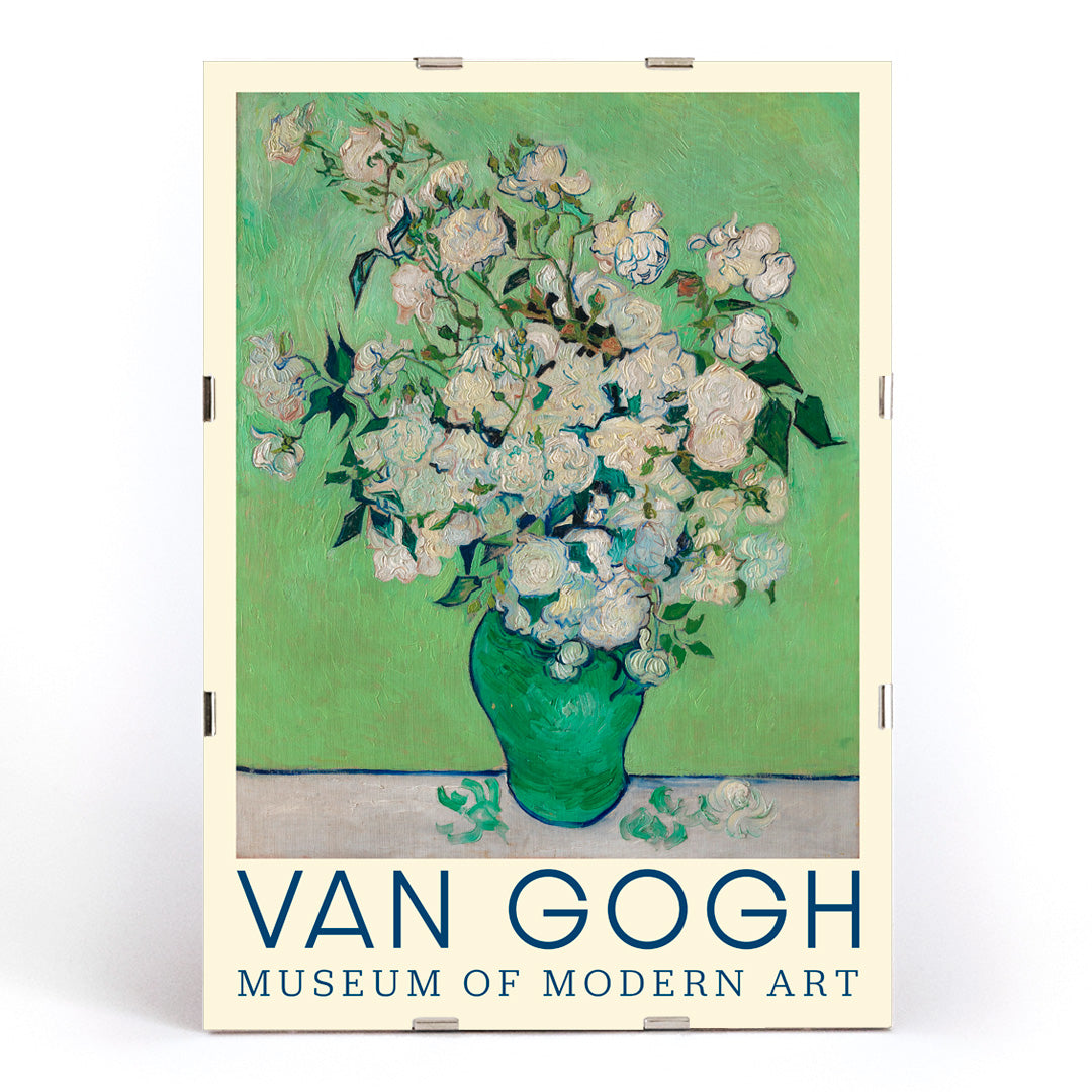 , framed and displayed in modern living room decor